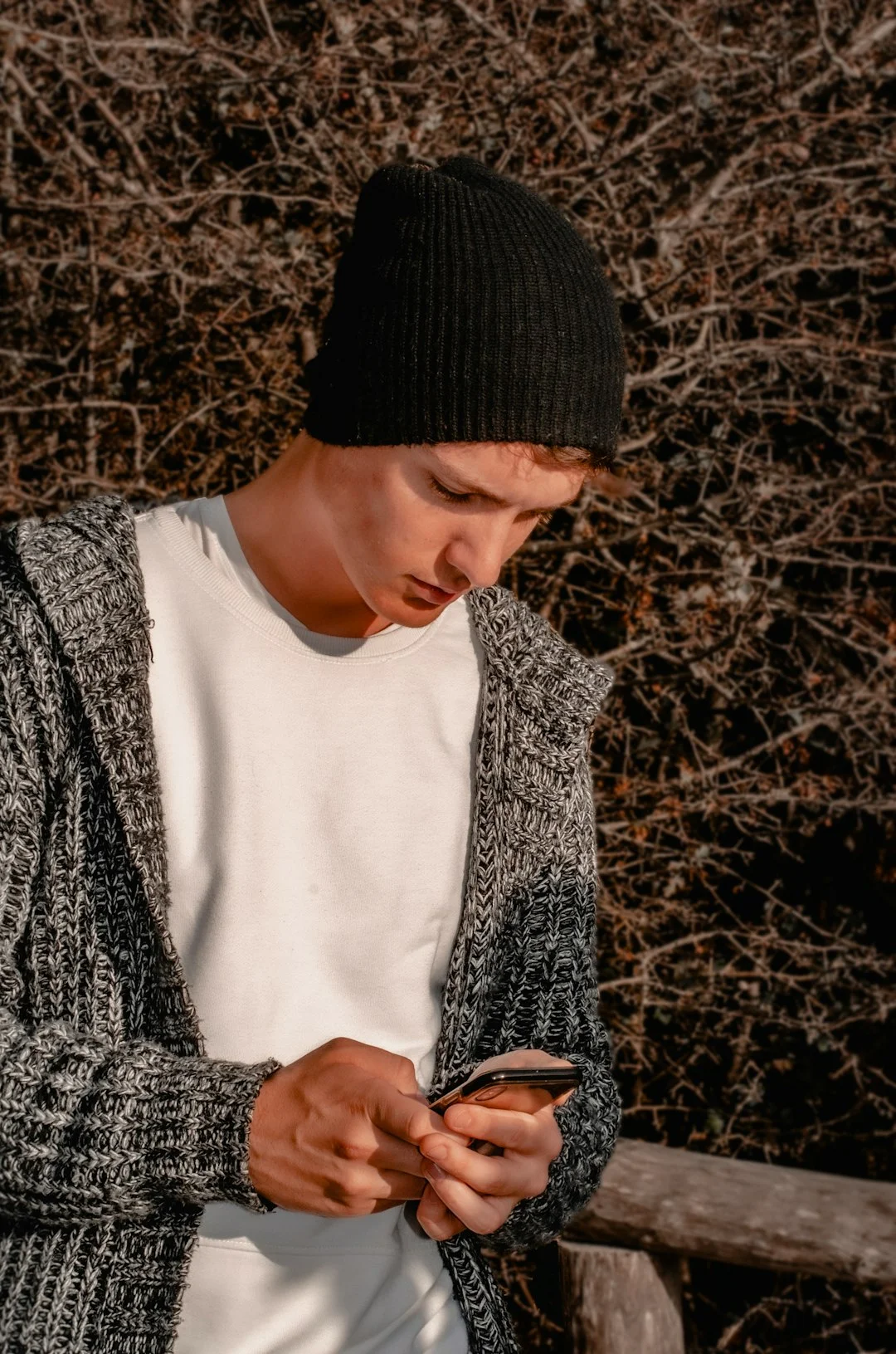 手機螢幕上顯示的甜蜜對話